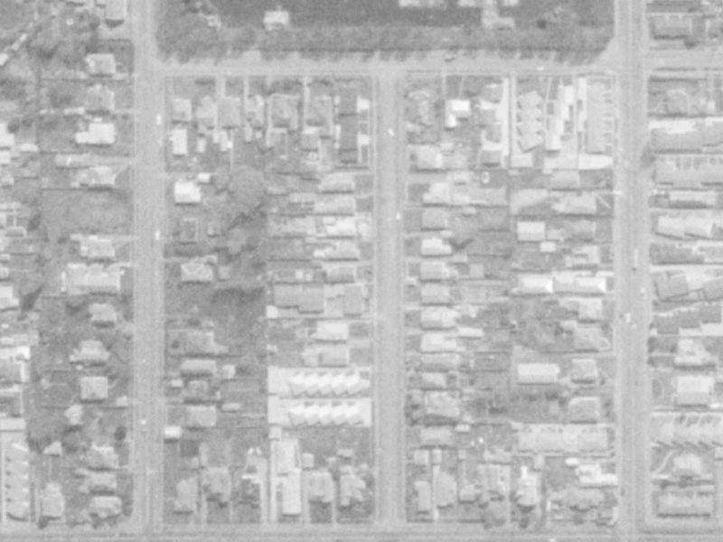 25 Allard Street from the air, 1975-1979