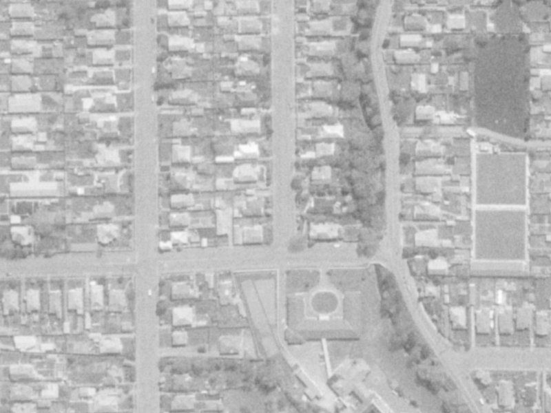 5 Chancellor Street from the air, 1975-1979