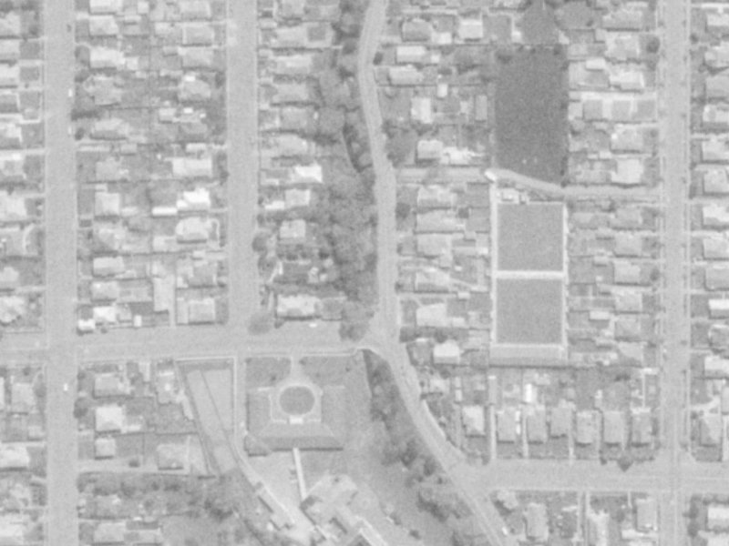 110 Stapletons Road from the air, 1975-1979