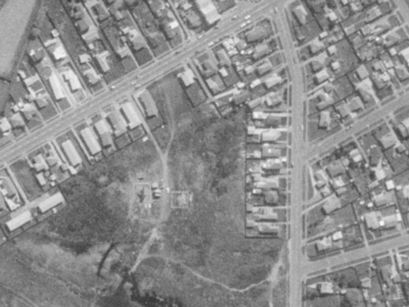Bexley Road from the air, 1975-1979