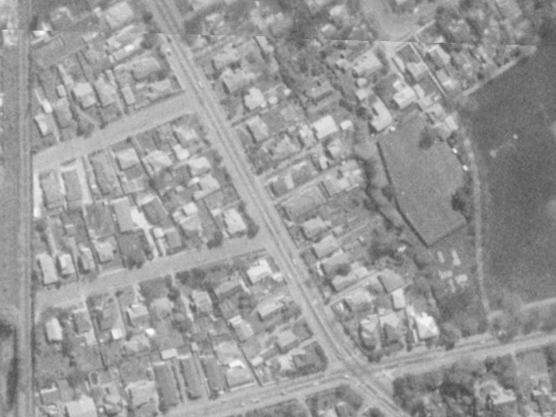 22 Strowan Road from the air, 1975-1979