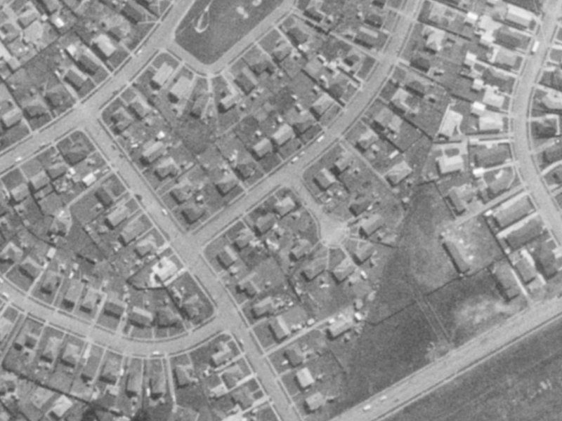 8 Corhampton Street from the air, 1975-1979