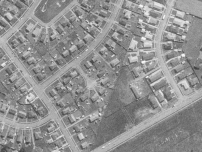 Netley Place from the air, 1975-1979
