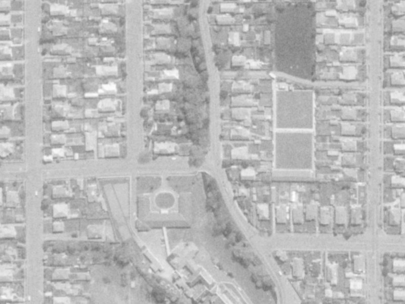 123 Stapletons Road from the air, 1975-1979