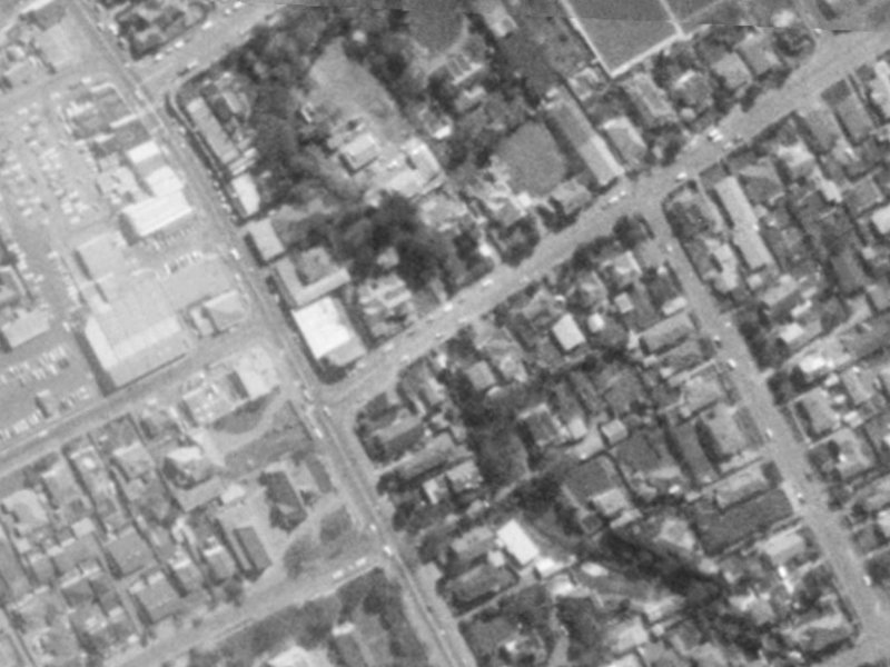 12 Saint Albans Street from the air, 1975-1979