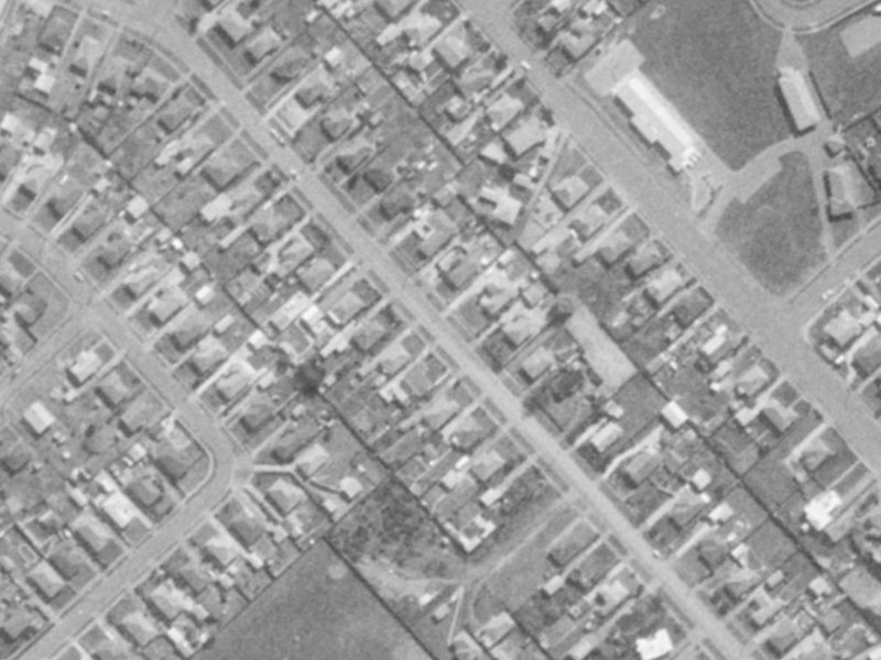 59 Marlow Road from the air, 1975-1979