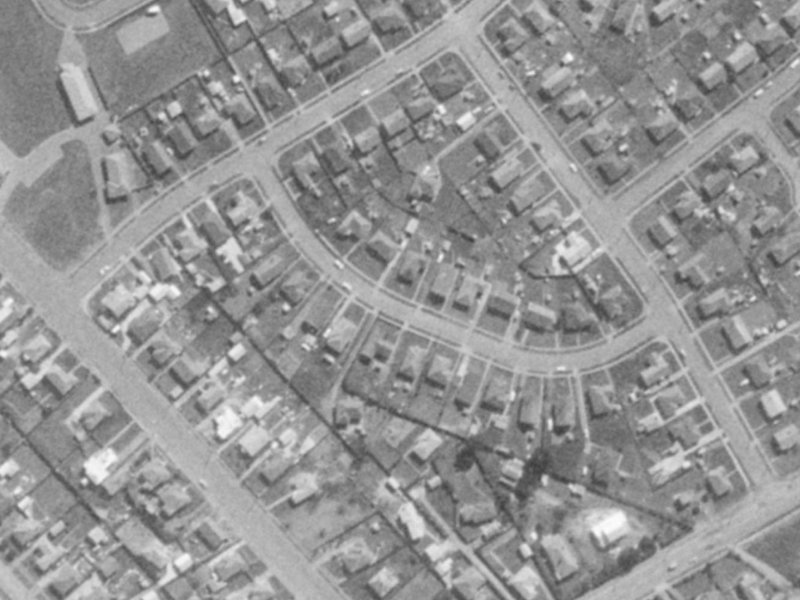 11A Mattingley Street from the air, 1975-1979