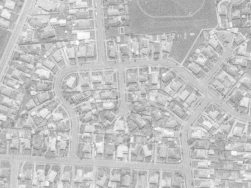 Shirldale Place from the air, 1975-1979