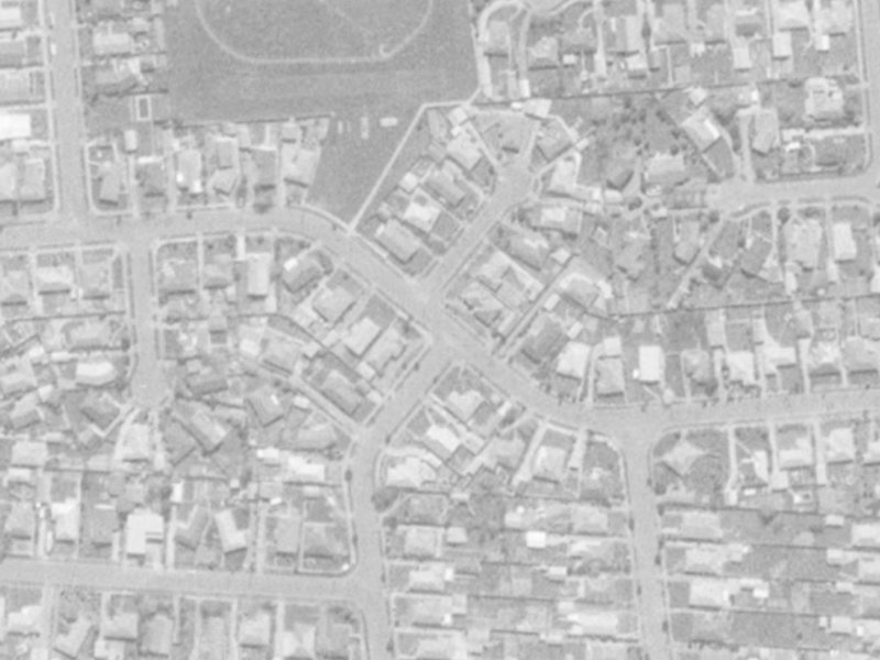 35 Greendale Avenue from the air, 1975-1979