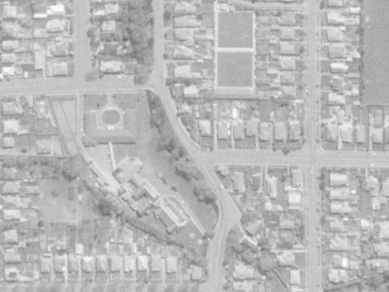 1 Averill Street from the air, 1975-1979