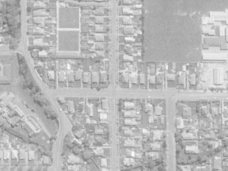 95 Petrie Street from the air, 1975-1979