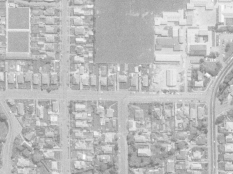 39 Averill Street from the air, 1975-1979