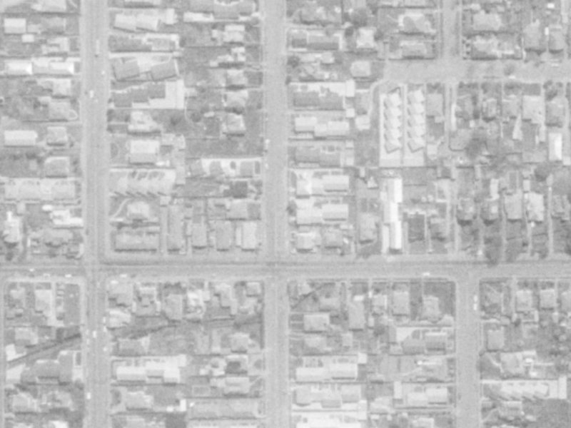 160 Geraldine Street from the air, 1975-1979