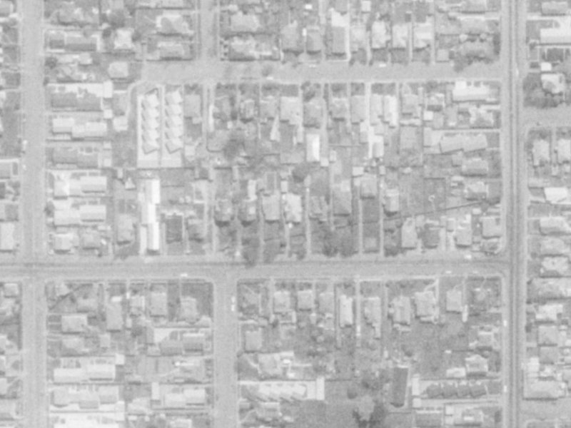 245 Edgeware Road from the air, 1975-1979