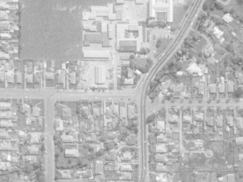 56 Averill Street from the air, 1975-1979