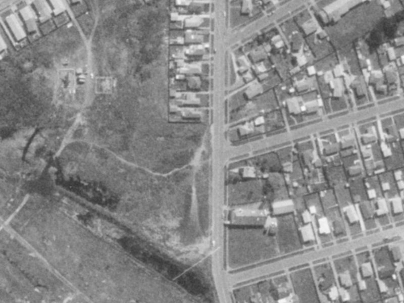 156R Bexley Road from the air, 1975-1979