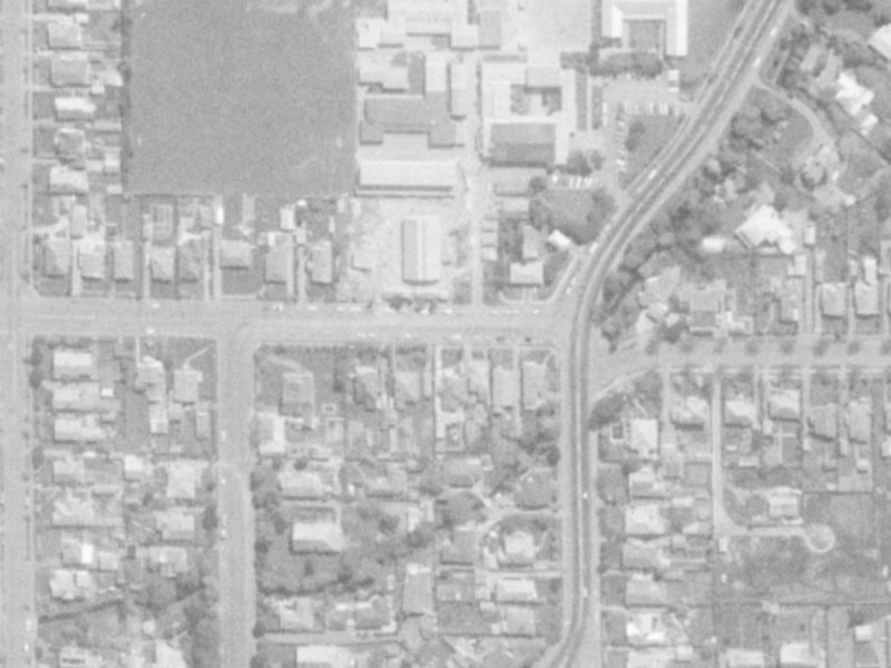 46 Averill Street from the air, 1975-1979
