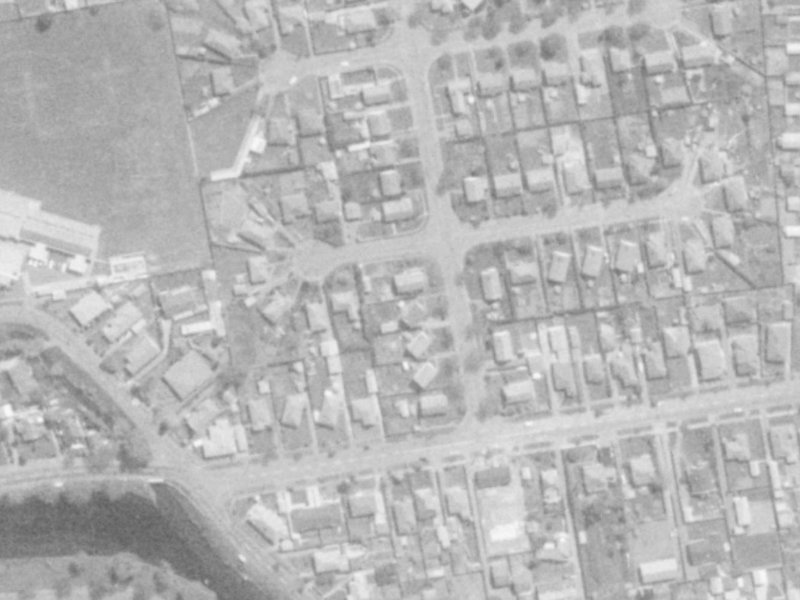 9 Belfield Street from the air, 1975-1979