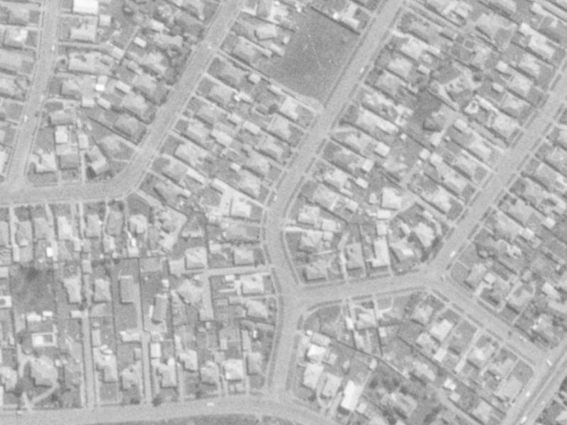 12 Emlyn Place from the air, 1975-1979