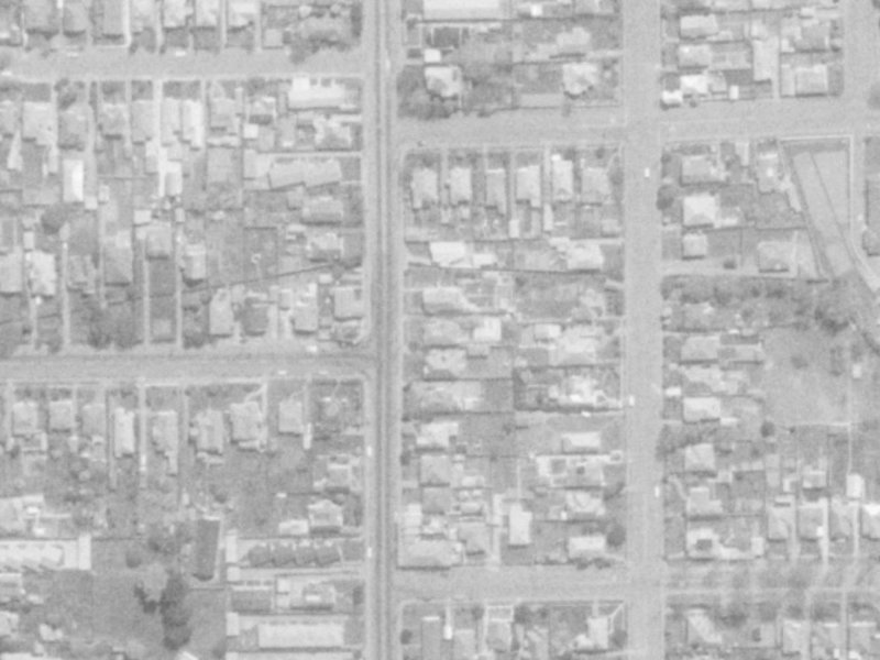 110 Hills Road from the air, 1975-1979