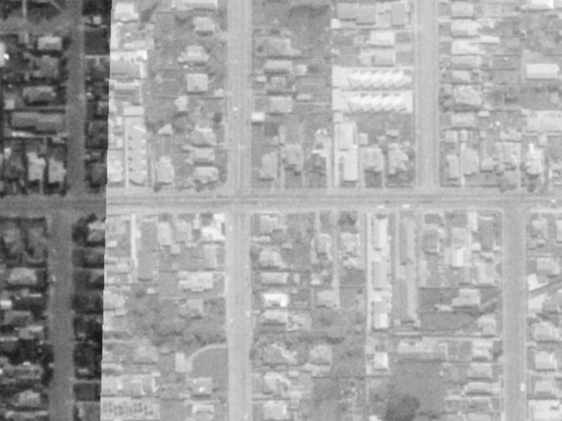 150A Edgeware Road from the air, 1975-1979