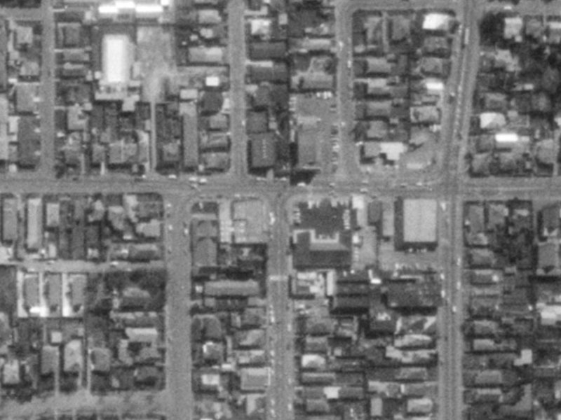 56 Edgeware Road from the air, 1975-1979