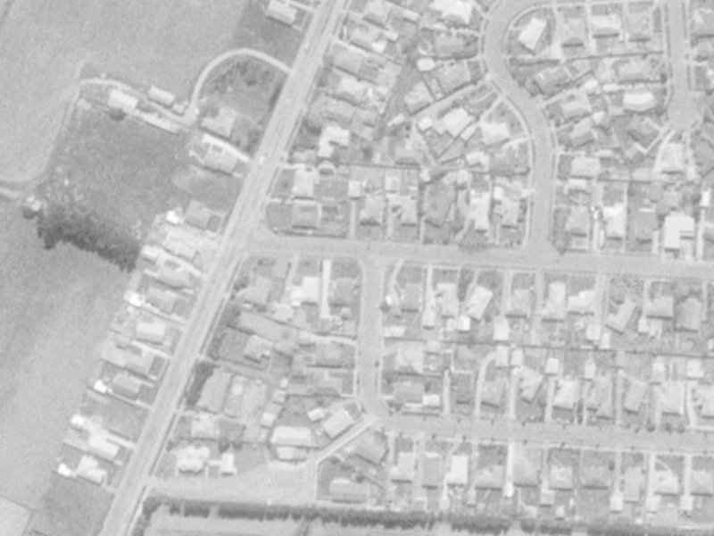 29 Gainford Street from the air, 1975-1979