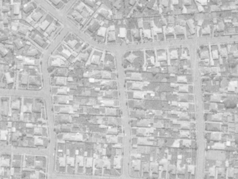 Shaftesbury Street from the air, 1975-1979