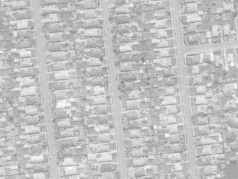 26 Longmuir Street from the air, 1975-1979