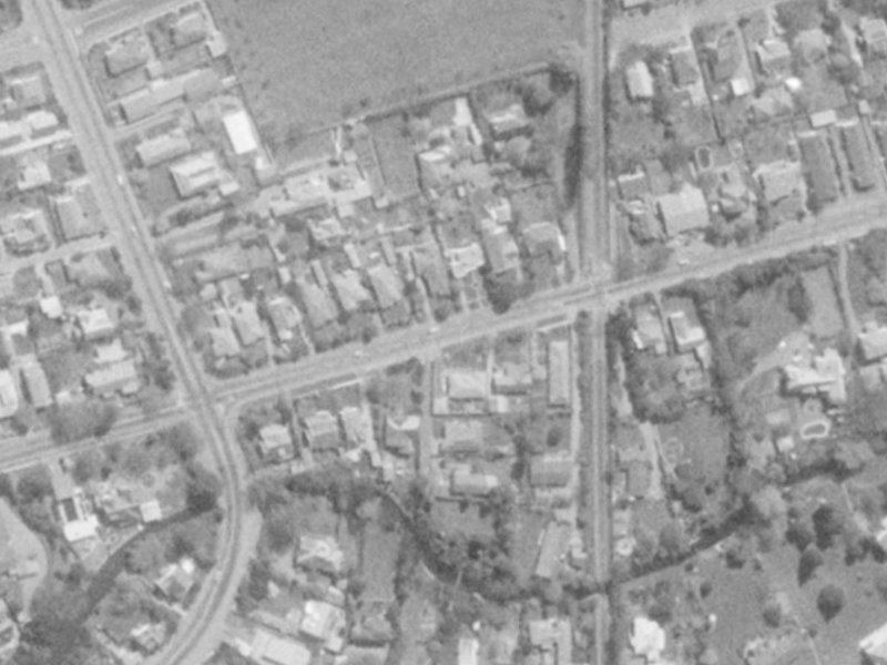 111 Glandovey Road from the air, 1975-1979