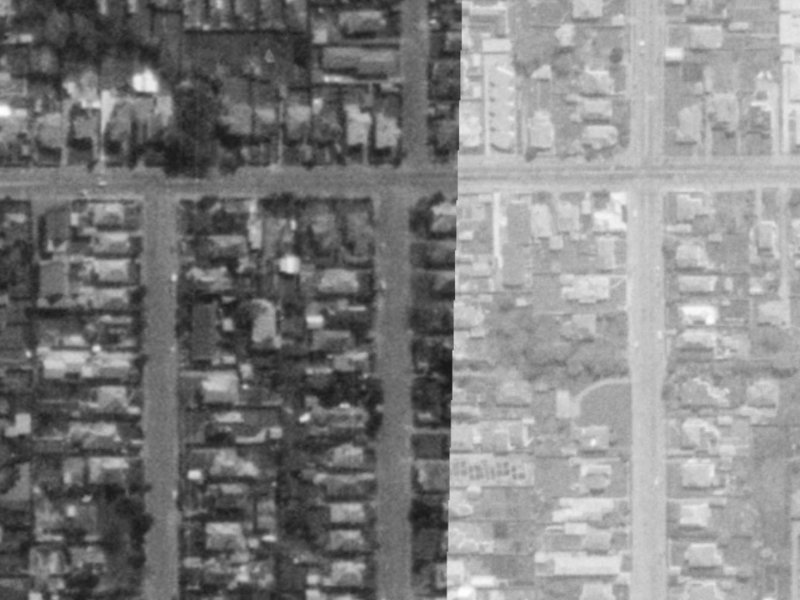 142 Bishop Street from the air, 1975-1979
