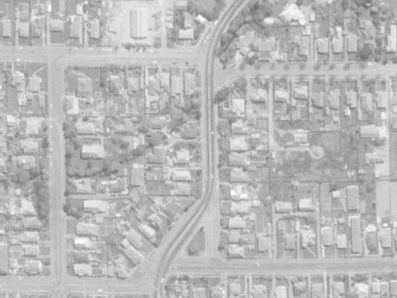 69 North Parade from the air, 1975-1979