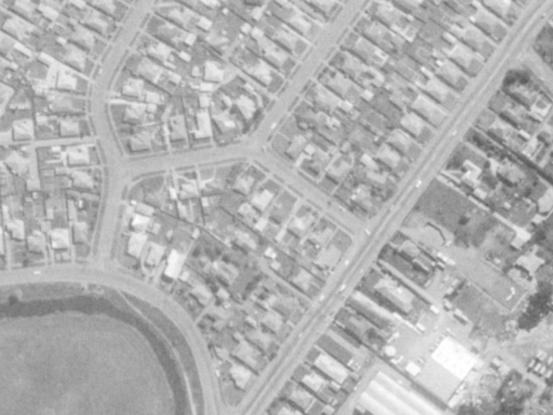 7 Newport Street from the air, 1975-1979