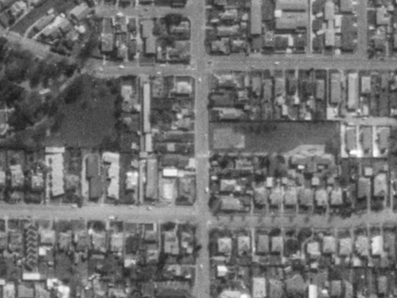 129A Springfield Road from the air, 1975-1979