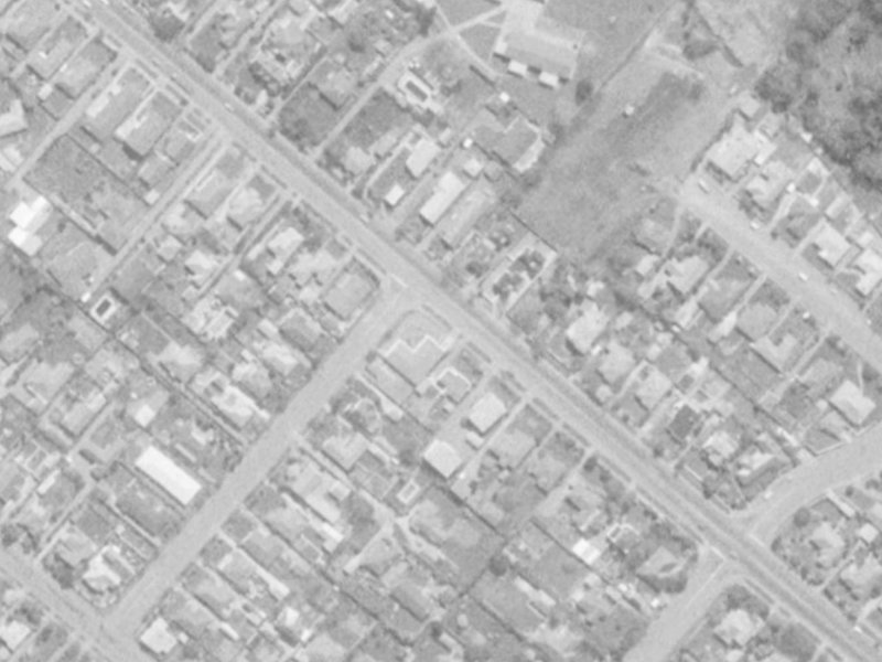 77 Memorial Avenue from the air, 1975-1979