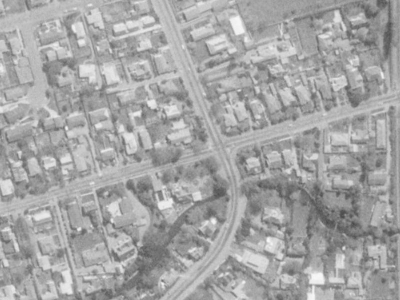 99 Glandovey Road from the air, 1975-1979