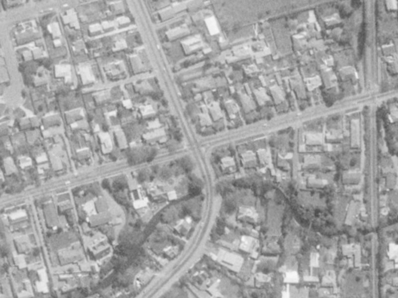 99A Glandovey Road from the air, 1975-1979