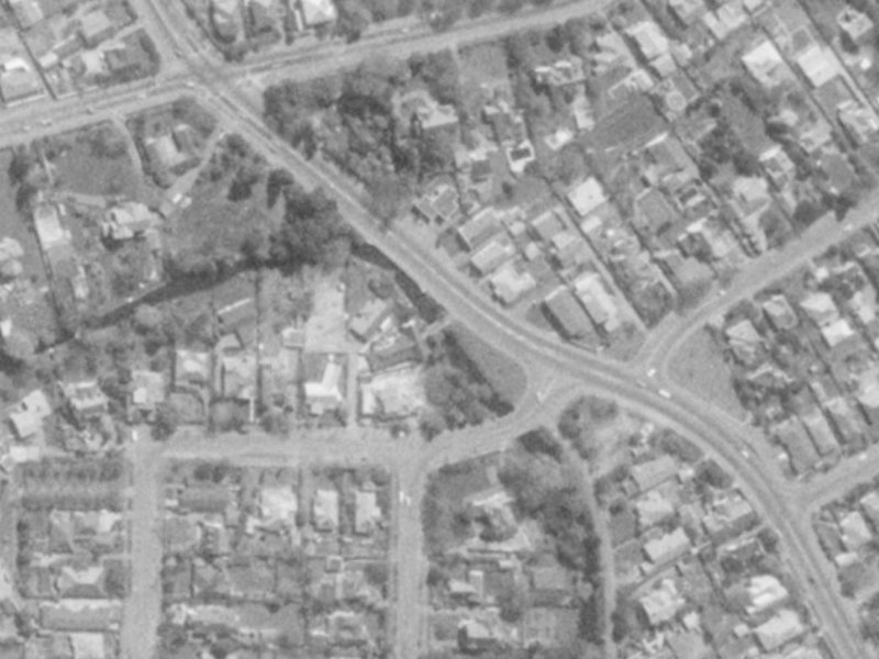 129 Rossall Street from the air, 1975-1979
