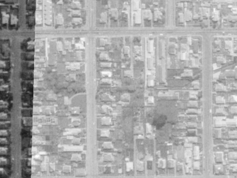 158B Edgeware Road from the air, 1975-1979