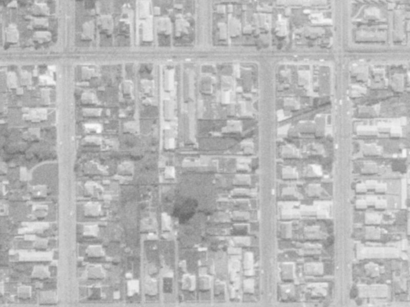 133 Packe Street from the air, 1975-1979