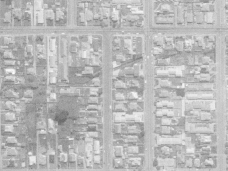 130 Packe Street from the air, 1975-1979