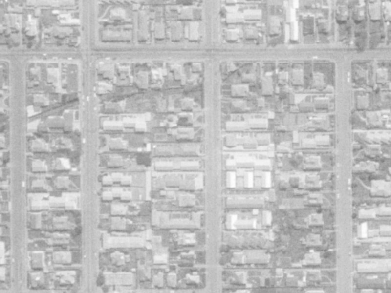 133 Geraldine Street from the air, 1975-1979