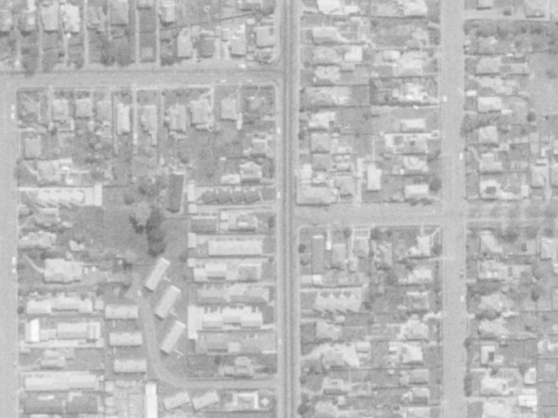 87 Hills Road from the air, 1975-1979