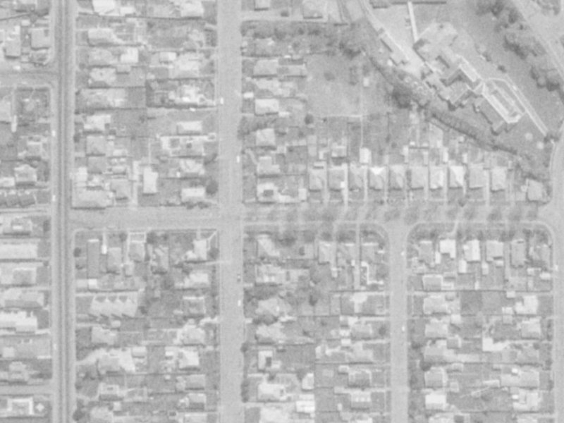 23 Dudley Street from the air, 1975-1979