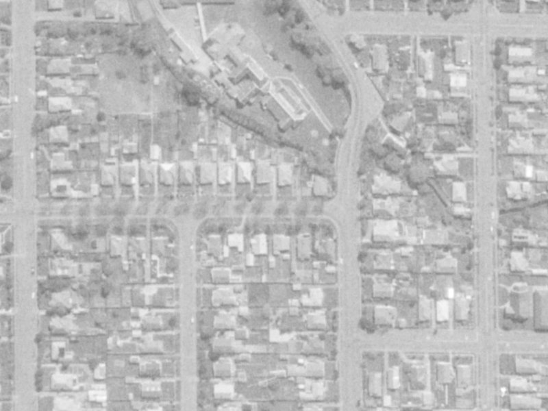 37-51 Dudley Street from the air, 1975-1979