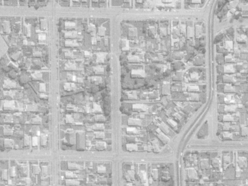 62 Chrystal Street from the air, 1975-1979