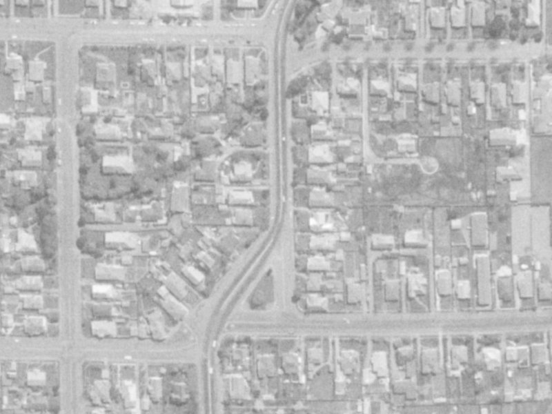 65 North Parade from the air, 1975-1979