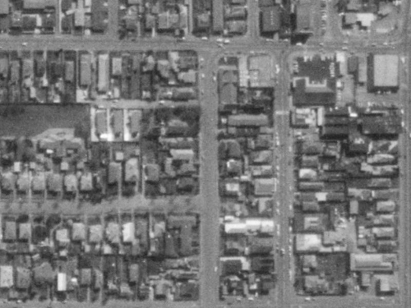 Columbo Street from the air, 1975-1979