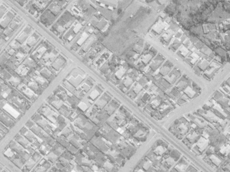 72 Memorial Avenue from the air, 1975-1979
