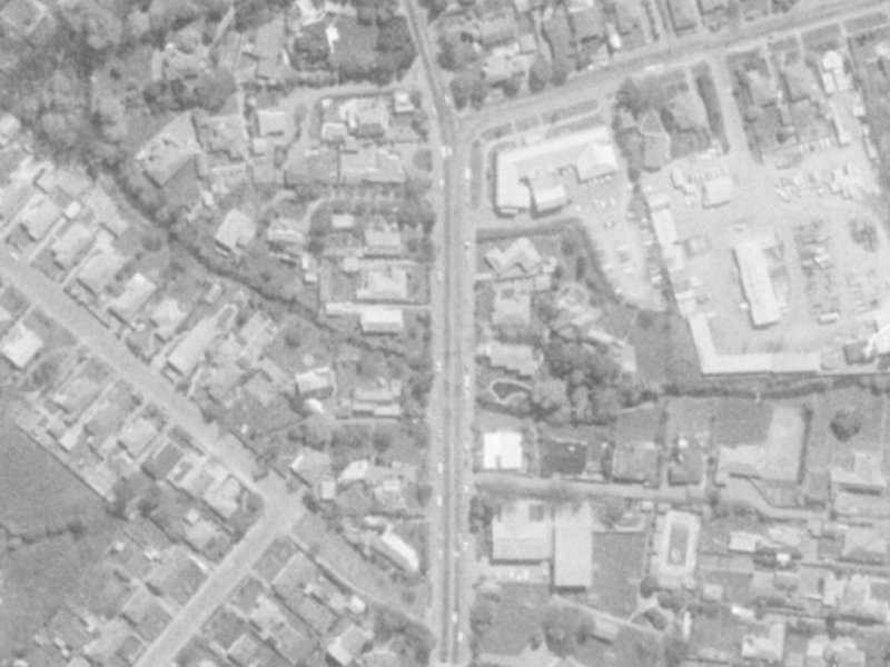 175 Clyde Road from the air, 1975-1979